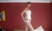 GND Models 509007 Adri Teen In White Corset And Tight Panties Showing Off Her Perfect Tight Body GND Models
