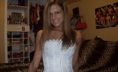 GND Models 509007 Adri Teen In White Corset And Tight Panties Showing Off Her Perfect Tight Body GND Models
