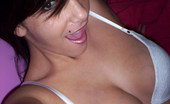 GND Models Nikki Nikki Lifts Her Shirt To Show Off Her Huge Perfect Tits In A Tight White Bra GND Models
