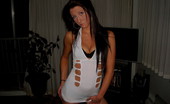 GND Models 509078 Sky Sky Strips Out Of Her Slutty White Stripper Dress That She Wore To The Club GND Models
