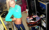 GND Monroe 509224 Teen Slut Pulls Down Her Pants Showing Off Her Black Lace Panties GND Monroe
