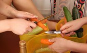 Food Bangers 509916 Genevive & Linda Pussy Juice Covered Carrots And Cucumbers Abound Here Food Bangers
