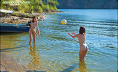 Sweet Nature Nudes 510565 Bree Bree Presents Nudist Volleyball These Two Girls Are At It Again Playing Around Nude Near The Water!... Sweet Nature Nudes
