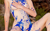 Sweet Nature Nudes 510602 Elena Elena Presents Rocky Oil Painting Wild And Wicked...The Female Beast Has You In Her Sights.... Sweet Nature Nudes
