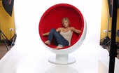 Petite Lover 517280 Tiffany Tiffany Posing In A Red Moon Chair Petite Lover
