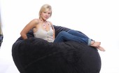 Petite Lover 517281 Tiffany Petite Blonde On A Bean Bag Petite Lover
