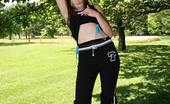 Pantyhose Sports 517779 Redhead Babette Doing Pantyhose Aerobics Outdoors Pantyhose Sports
