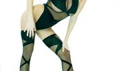 Club Anita 519026 Leg Set Anita Dark Black And White! Club Anita
