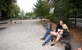 Public Place Pussy Katja Very Horny Couple Publicly Shagging On A Bench Outdoors Public Place Pussy

