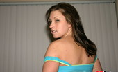 GND Amy 528988 Amy Shows Off Her Amazing Tight Round Teen Ass In A Blue Lace Thong GND Amy
