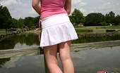 GND Amy 528990 Amy Flashes Her Ass And Tiny Thong Out In A Public Park GND Amy
