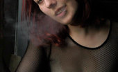 Glamour Smokers 529016 Gabrielle Cute Redhead Smoking In Nasty Lingerie Glamour Smokers
