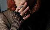 Glamour Smokers Gabrielle Cute Redhead Smoking In Nasty Lingerie Glamour Smokers
