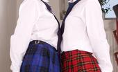 Honey School 529342 Lesbian School Girls Show Off There White Panties And Kiss Each Other Honey School
