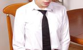 Honey School 529463 Sweet College Girl Strips On Kitchen Table Honey School
