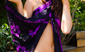 Eye Candy Avenue 530321 Kaytlyn Purple Sarong Beautiful Nude In Bright Purple Sarong! Eye Candy Avenue
