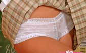 Sweet White Panties 530728 Smiling Young Woman In Teacher Uniform Does Upskirts Sweet White Panties

