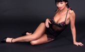 Asian Sex Queens 532975 Dark-Haired Asian Babe In Hot Black Lingerie Reveals Her Kickass Body Asian Sex Queens
