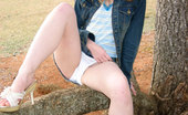 Kitty's Panties 534464 Kitty Shows Her Soft Cottonpanties In Nature Kitty's Panties
