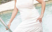 Brooklyn Avery 537659 Brooklyn Avery White Dress Wet Brooklyn Avery