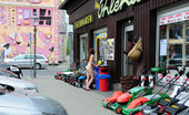 NIP Activity 537752 Damjana Naked Naughty Babe Shows Her Ass In Public NIP Activity
