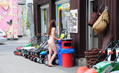 NIP Activity 537752 Damjana Naked Naughty Babe Shows Her Ass In Public NIP Activity
