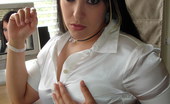 GND Kitty 538067 Kitty Opens Her Shirt And Shows Off Her Big Tits In A Tight White Bra GND Kitty
