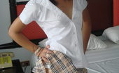 LBFM 539362 A Very Cute Student Strips From Her School Uniform And Drops Her Panties LBFM
