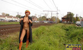 Dirty Public Nudity 540192 Toying Her Wet Pussy On A Bridge Dirty Public Nudity
