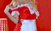 Lustful Maids 541453 Smiling Blonde Maid Elis Doing A Room In Red Pantyhose And Maid Outfit Lustful Maids
