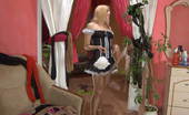 Pantyhose 1 543793 Dolly & Judith Curious French Maids In Patterned Pantyhose Use A Strap-On For Some Lez Fun Pantyhose 1
