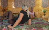Pantyhose 1 543794 Susanna & Hannah Blonde Lesbians In Exclusive Colored Pantyhose Wake Up For Lez Pussy Play Pantyhose 1
