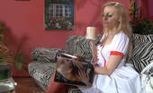 Pantyhose 1 543816 Dolly & Judith Ardent Nurses In Red Patterned Pantyhose Launch Into A Heated Strap-On Fuck Pantyhose 1
