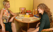 Pantyhose 1 543976 Christie & Martha Lewd Blondie In Shiny Pantyhose Craving To Stroke Her Nipples With Strap-On Pantyhose 1
