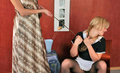 Pantyhose 1 Barbara & Mia Pussy-Craving French Maid Tilting Her Head For Hot Muffdiving Through Nylon Pantyhose 1
