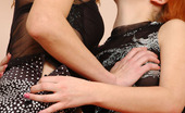 Pantyhose 1 544900 Salome & Elvira Naughty Lesbian Babe In Black Hose Getting Her Pussy Spread With A Strap-On Pantyhose 1

