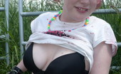 GND Sadie 548303 Emo Teen Proves That She Has No Bra On When She Lifts Her Top On The Way Home From School GND Sadie
