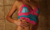 Hannah The Hottie 548452 Hannah Shows Off Her Ass In Blue Panties With Pink Lace Hannah The Hottie
