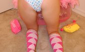 Tiny Gwen 549395 Tiny Gwen Looking Cute In Pink And White Socks Tiny Gwen
