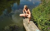 Street Piss 551144 Nude Blonde Pees In A River Street Piss

