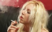 Smoking Divas 551668 Busty Lusty Smoker In Lingerie Smoking Divas
