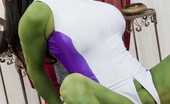 Pinko HD 553746 Chyna Green Gobbler Green Cock Gobbling Super Hero Gets Cock Pinko HD
