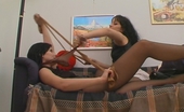 Pantyhose Screen 554192 Ophelia & Salome Stunning Girlfriends Savoring Luxury Hosiery Before Playing Sixty-Nine Game Pantyhose Screen
