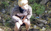 Pee Young 554729 Watch How This Cute Girl Squats Down And Pees On The Grass Pee Young
