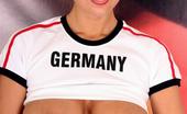 Sex Sports Club Huge Titted Football Babe From Germany Rubbing Her Succulent Snatch Sex Sports Club
