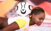 Sex Sports Club 557931 Hot Chocolate Football Babe From Ghana Showing Er Round Ass Sex Sports Club
