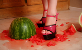 Almost Evil Girls 559607 Jessa Smashes A Watermelon All Over The Floor Almost Evil Girls
