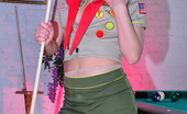 ePantyhose Land 560242 Janet Uniformed Scout Girl In Shiny Pantyhose Pushes Balls Into Her Pussy Pocket ePantyhose Land
