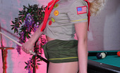 ePantyhose Land 560242 Janet Uniformed Scout Girl In Shiny Pantyhose Pushes Balls Into Her Pussy Pocket ePantyhose Land
