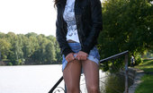 ePantyhose Land 560321 Silvia Bold Lass Flashing Her Crotch And Butt Outdoors Thru Ultra Shiny Pantyhose ePantyhose Land

